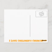 Ik hou van de kinderkerk! briefkaart (Achterkant)