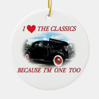 Ik hou van de klassiekers 2 keramisch ornament
