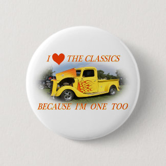 Ik hou van de klassiekers ronde button 5,7 cm