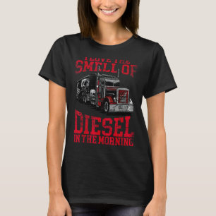 Ik hou van de klei van diesel in de ochtendwolk. t-shirt