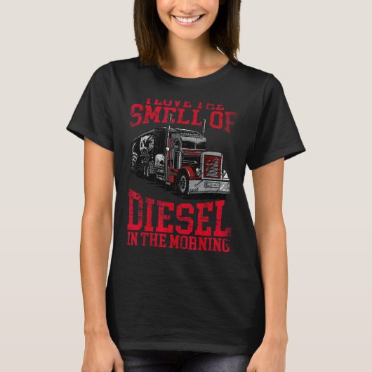 Ik hou van de klei van diesel in de ochtendwolk. t-shirt (Voorkant)
