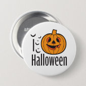 Ik hou van de knop HALLOWEEN Ronde Button 7,6 Cm (Voorkant /achterkant)