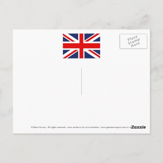 Ik hou van de koningin, koningin Elizabeth II Briefkaart (Achterkant)