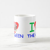 Ik hou van de koningin, koningin Elizabeth II Koffiemok (Center)