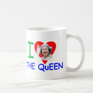 Ik hou van de koningin, koningin Elizabeth II Koffiemok