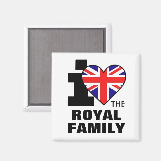 Ik hou van de koninklijke familie magneet (Voorkant / Achterkant)