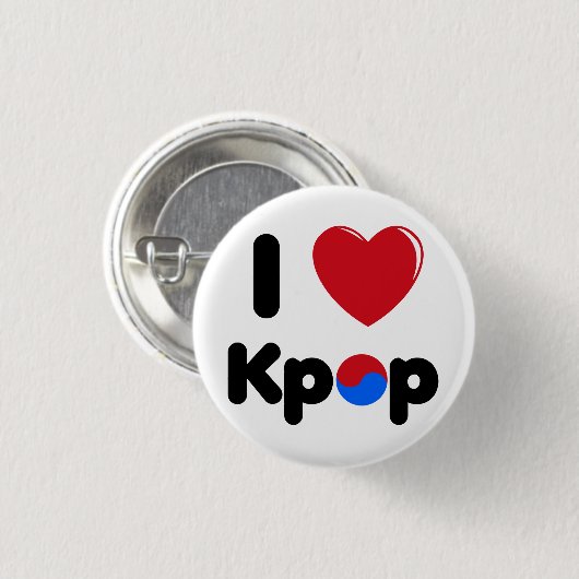 Ik hou van de kpop button (Voorkant /achterkant)
