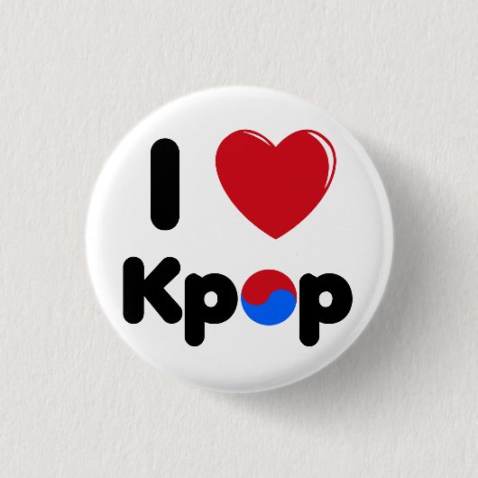 Ik hou van de kpop button (Voorkant)