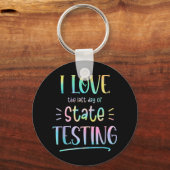 Ik hou van (de laatste dag van) staat testen grapp sleutelhanger (Voorkant)