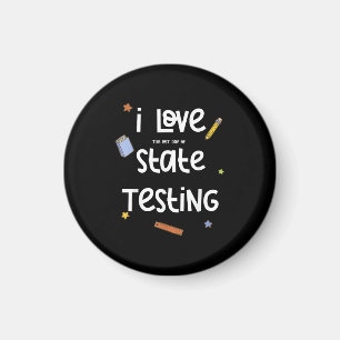 Ik hou van (de laatste dag van) State Testing Grap Magneet