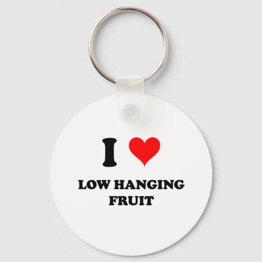 Ik hou van de lage klankkrucht sleutelhanger (Voorkant)