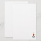 Ik hou van de Latijnse Mass Sacred Heart van Jezus Briefpapier (Voorkant / Achterkant)
