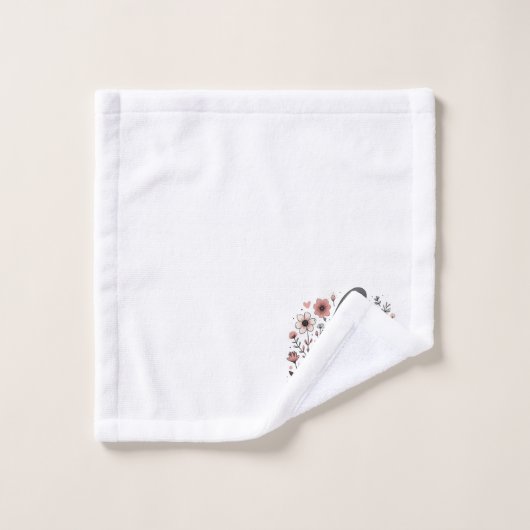 Ik hou van de lenteknoop bad handdoek (Wasdoekje)