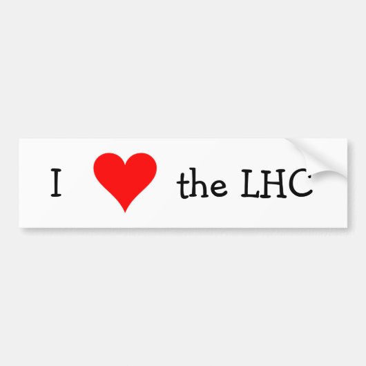 Ik hou van de LHC Bumpersticker (Voorkant)
