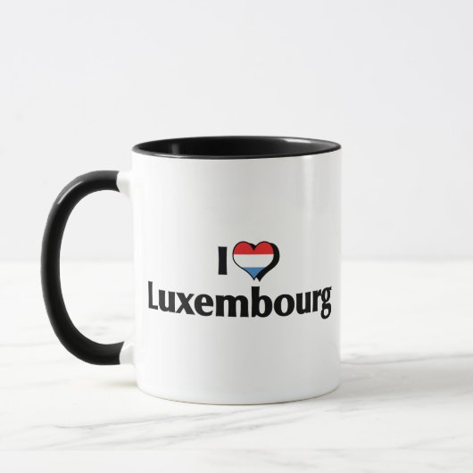 Ik hou van de Luxemburgse vlag Mok (Links)