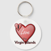 Ik hou van de Maagdeneilanden Sleutelhanger (Voorkant)