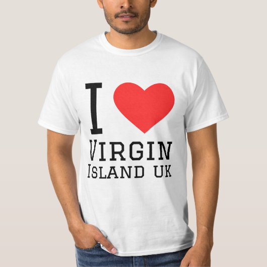 Ik hou van de Maagdeneilanden T-shirt (Voorkant)