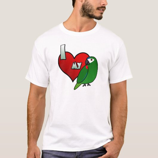 Ik hou van de Macaw Tee Shirt van mijn Hahn (Voorkant)