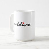 Ik hou van de Malediven Koffiemok (Voorkant links)