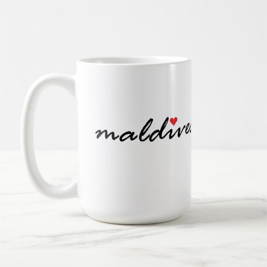 Ik hou van de Malediven Koffiemok (Links)