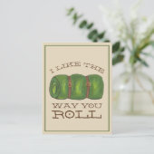 Ik hou van de manier waarop je de slaapzak rolt feestdagenkaart (Staand voorkant)