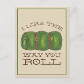 Ik hou van de manier waarop je de slaapzak rolt feestdagenkaart (Voorkant)