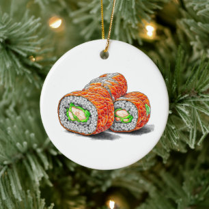 Ik hou van de manier waarop je grappige Sushi Pun  Keramisch Ornament