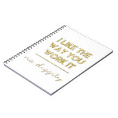 Ik hou van de manier waarop je het notebook gebrui notitieboek (Linkerzijde)