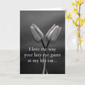 Ik hou van de manier waarop je luie oog kijkt naar kaart (Gele Bloem)