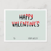 Ik hou van de manier waarop je rolt | Cute Sushi V Feestdagenkaart (Achterkant)