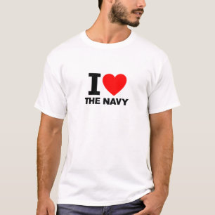 Ik hou van de marine t-shirt