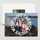 Ik hou van de mensen met wie je bent. met achtergr feestdagenkaart (Voorkant / Achterkant)