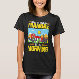 Ik hou van de mest in de ochtendboer C T-shirt