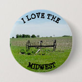 Ik hou van de MIdwest Farming Landscape Button (Voorkant)