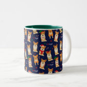 Ik hou van de Mok met tweetone koffie voor Kerstmi (Voorkant rechts)