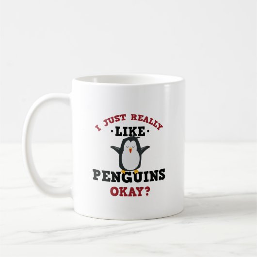 Ik hou van de Mok van Pinguïns Quote (Links)