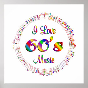 Ik hou van de muziek van 60 poster