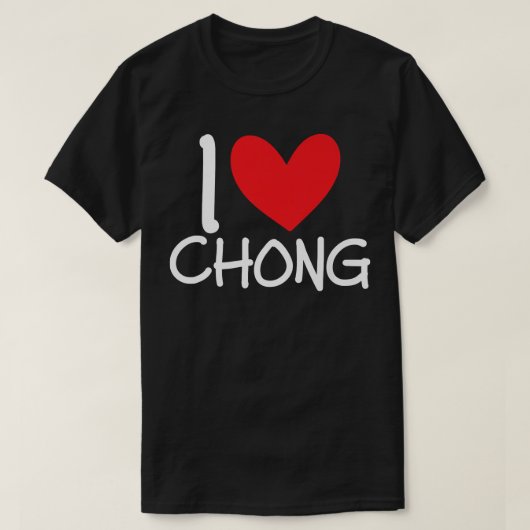 Ik hou van de naam van Chong Persoonlijke Mannen G T-shirt (Design voorkant)