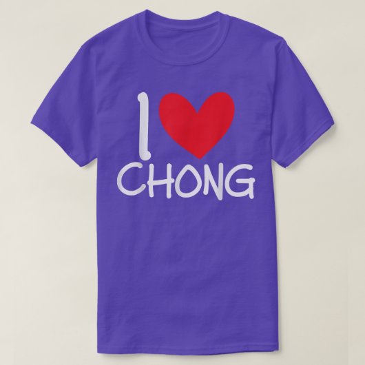 Ik hou van de naam van Chong Persoonlijke Mannen G T-shirt (Design voorkant)