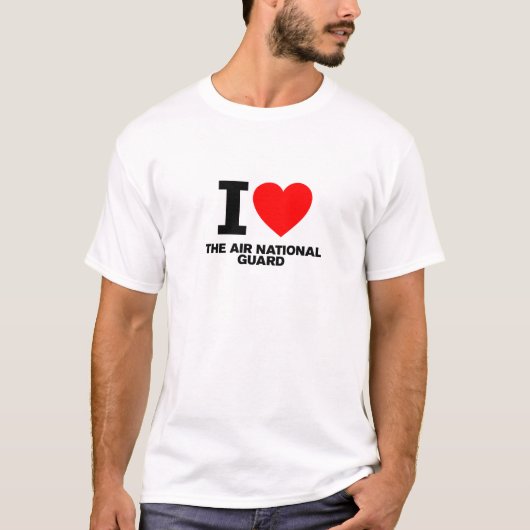 Ik hou van de nationale luchtwacht t-shirt (Voorkant)