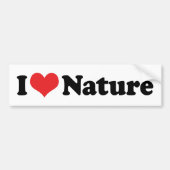 Ik hou van de natuur bumpersticker (Voorkant)