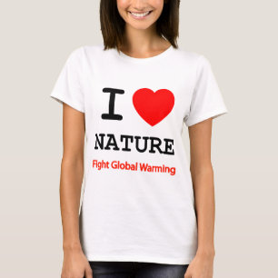 Ik hou van de natuur t-shirt