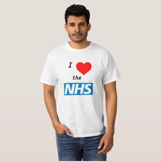 Ik hou van de NHS T-Shirt (Voorkant volledig)