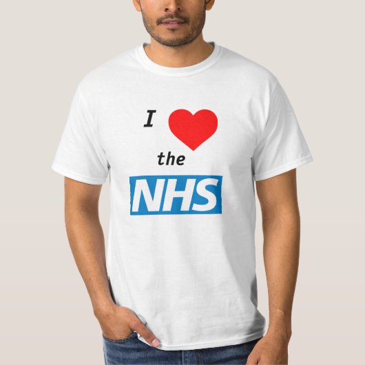 Ik hou van de NHS T-Shirt (Voorkant)