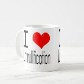 Ik hou van de nietigverklaring van de jury koffiemok (Voorkant links)