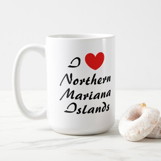 Ik hou van de Noordelijke Marianen Mok (Met donut)