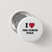Ik hou van de Noordpool Ronde Button 3,2 Cm (Voorkant /achterkant)