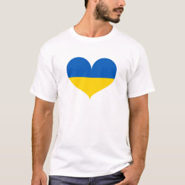 Ik hou van de Oekraïense vlag T-shirt