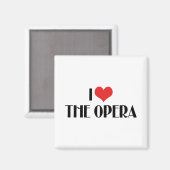 Ik hou van de opera magneet (Voorkant / Achterkant)
