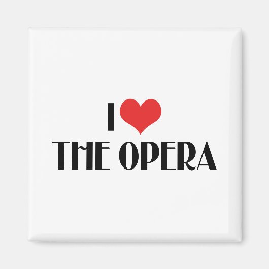 Ik hou van de opera magneet (Voorkant)